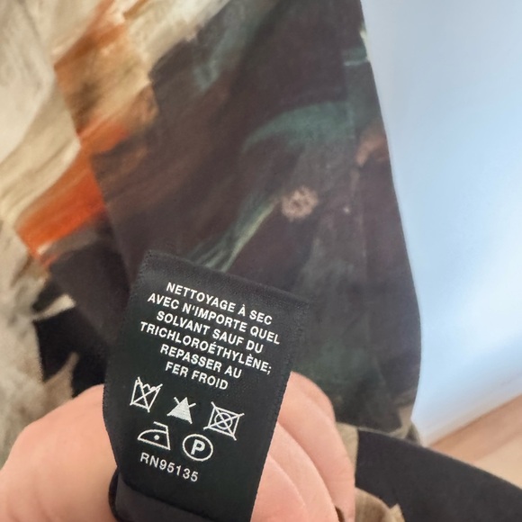 Lafayette 148 Sedona Sateen Cotton Sheath Dress Abstract Size 16 Plus Tank EUC - Picture 7 of 7